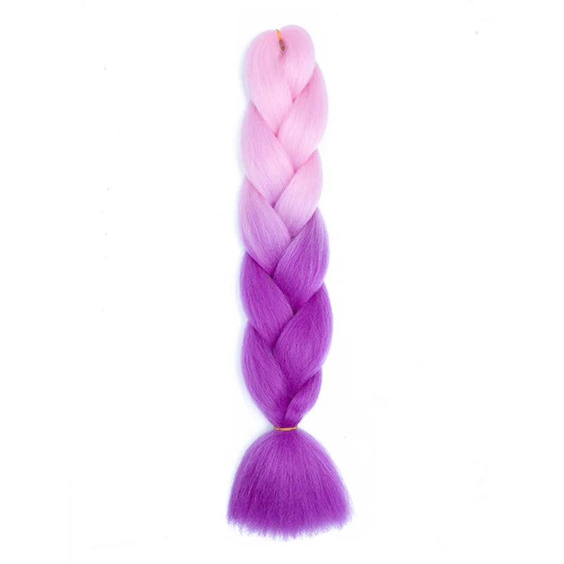 24 Inches DIY Jumbo Braiding Hair Synthetic Hair Extensions Afro Ombre Crochet Braid Hair Wholesale For Women