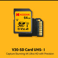 KODAK SD Card High speed SD Card U3 Class10 256GB 128GB 64GB 32G Full Size Flash SD Memory Card High Speed for Camera