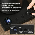 1L Gooseneck Mechanical & Smart Temp Control Kettle - Auto Shut-Off & Boil-Dry Protection Stainless Steel Pour-Over Coffee&Tea