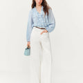 FSLE Summer New Women's French Style V - Neck Ruffle Blouse - View 3 | SAMAG