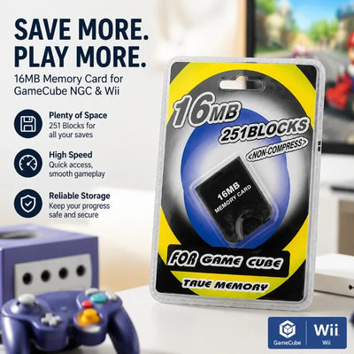 Compatible WII NGC Game Memory Storage Card Stable | SAMAG