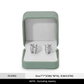 Oirlv Green Leather Jewelry Organizer Wedding Ring Box Pendant Bracelet Necklace Storage Case Gift Packaging Display Box