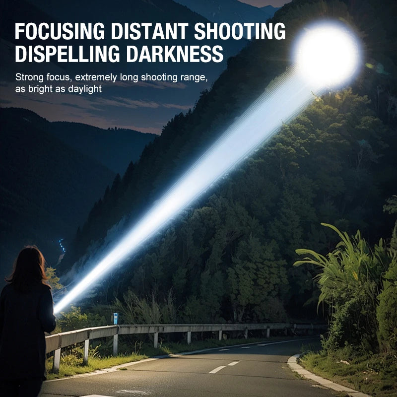 Self Defense Flashlight Charging Long Range Outdoor - View 2 | SAMAG