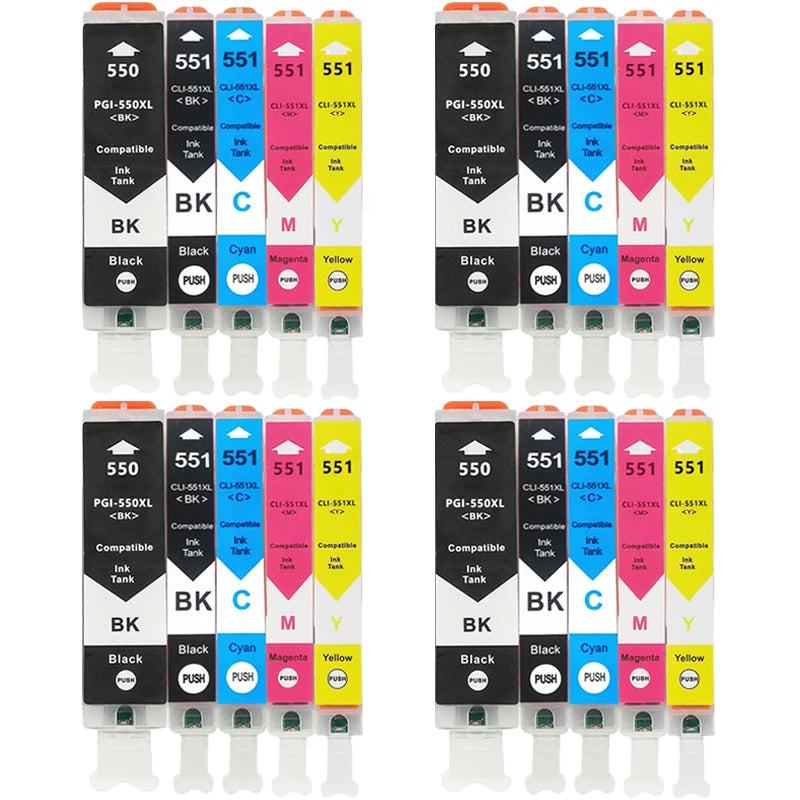 PGI550 551 XL Ink Cartridge For Canon PGI 550 CLI551 - Visuel 6 | SAMAG