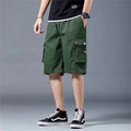 Black Hip Hop Cargo Shorts for Men's Summer Wide Leg | SAMAG