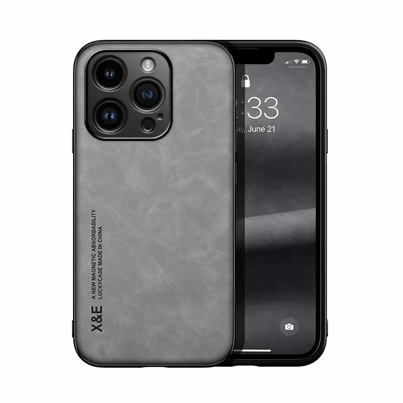 Case For iPhone 17 16 16e 15 14 13 12 11 Pro Max Plus 13 12 Mini 8 7 SE Luxury Protective Cover Car Holder Phone Coque Fundas