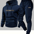 Men's two - piece set casual long - sleeved hooded sweatshirt and sports pants outfit suitable for winter - View 4 | SAMAG