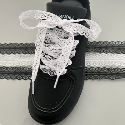 1Pair Fancy Lace Shoelaces for Women Casual Shoes Width | SAMAG