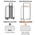 Mixi Expandable Carry On Luggage Lightweight Large Capacity Wide Handle PC Travel Suitcases Spinner Wheels TSA Lock 20 24 Inch