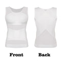 Men Compression Shirt Slimming Undershirt Body Shaper Chest Compression Tummy Control Tank Top Shapewear Underwear