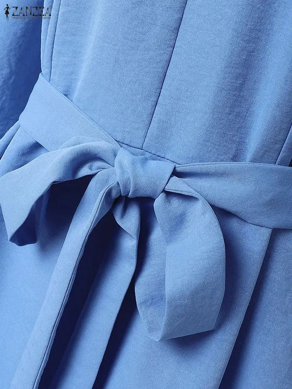 Modest Hijabs Women Long Dresses Elegant Lantern Sleeve | SAMAG