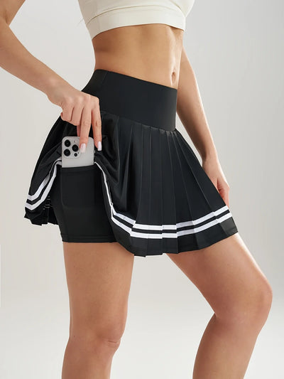 Pleated Skirt 2 - in - 1 Tennis Skorts With Inner Pockets | SAMAG