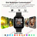 2026 New Smartwatch HD Bluetooth Call Sports Fitness Tracker Heart Rate Sleep Record Outdoor Sport Watch for Men Women Gift HW12