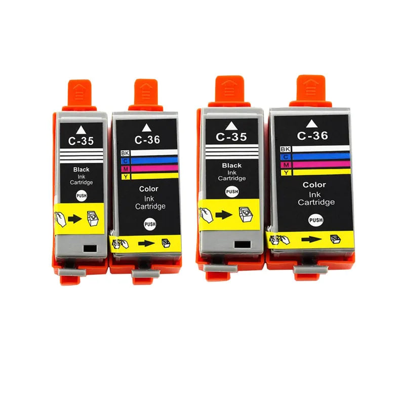 10 Black Compatible Ink Cartridge PGI-35 PGI35 CLI-36 CLI36 35 36 for Canon PIXMA IP100 IP110 IP100B TR150 Printer