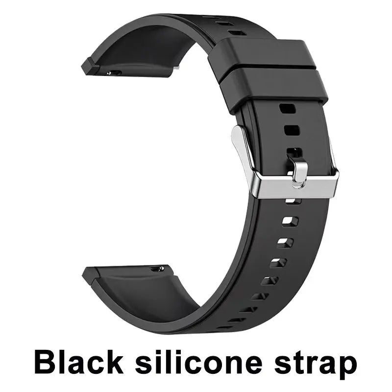 NEW 1100mAh Battery Sports Smart Watch Compass IP68 Waterproof Outdoor Flashlight Voice Assistant Heart Rate BT Call Smart Watch