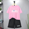 Kids Tshirt Summer 3-12 Years Letter Fashion T-shirt Boys Girls Toddler Short-sleeved+Shorts Casual Cool Sports Set clothing
