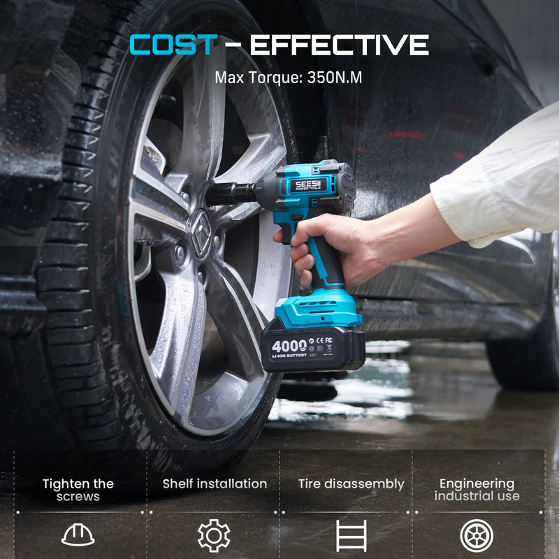 Seesii 3 - In - 1 Tool Combo Kit Rotary Hammer Drill Impact Wrench Angle Grinder Electric Brushless Cordless - View 4 | SAMAG