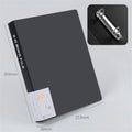 2/4 Hole A4 Binder Folder Pp Folder D-Type Clip Office Storage File Ring Waterproof Test Paper Data Storage Folder Office Supply