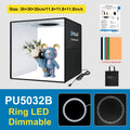 Softbox 3 Color Light Modes Lightbox Dimmable Led Ring Light Box Photo Lighting Studio Shooting Tent Box 6 Color Backdrops