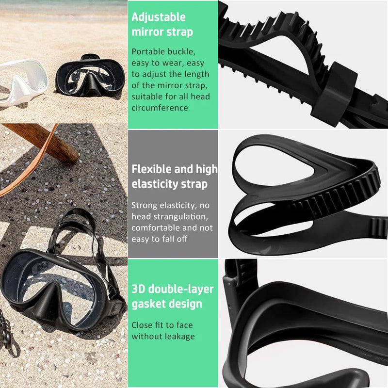 Diving Mask Tube Set Adult Professional Pool Goggles Easy | SAMAG