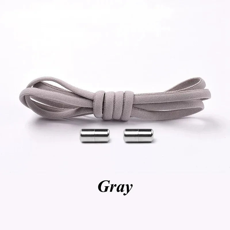 NEW Elastic Shoe Laces Sneakers Shoelace No Tie Shoelaces Metal Lock Lazy Laces for Kids and Adult One Size Fits All Shoe