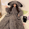 Women Winter Thickened Fleece Bathrobe Can Be Worn | SAMAG