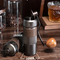 HiBREW Manual Coffee Grinder Aluminum Conical Burr Capacity 22g Hand Coffee Grinder with 11 Levels Adjustable Setting Pour Over