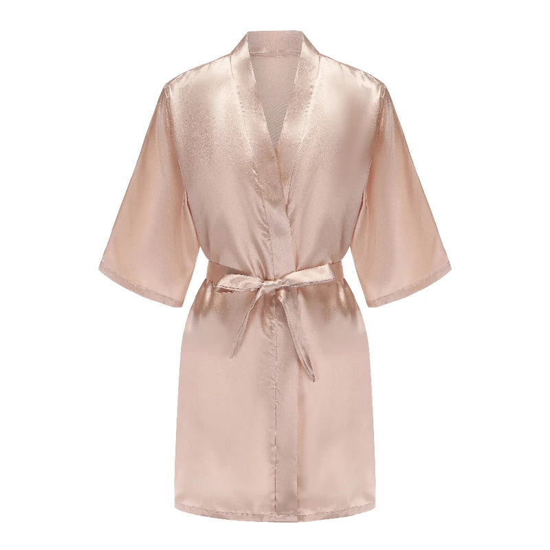 Champagne Women's Bride Bridesmaid Robes for Bridal Party | SAMAG