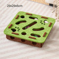 Pet Cat Puzzle Maze Holes Toys Felt Box With Bell Ball Kitten Playing Toys Interactive Funny Combination Set Cat Supplies