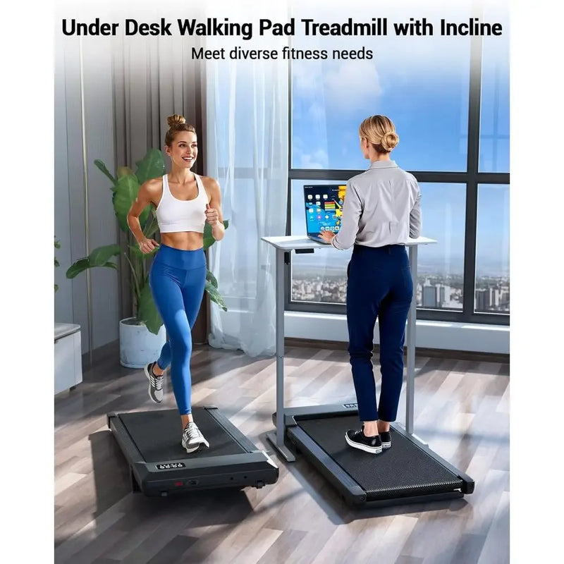 Compact Desk Treadmill with Incline, Quiet Operation, 300 - View 3 | SAMAG