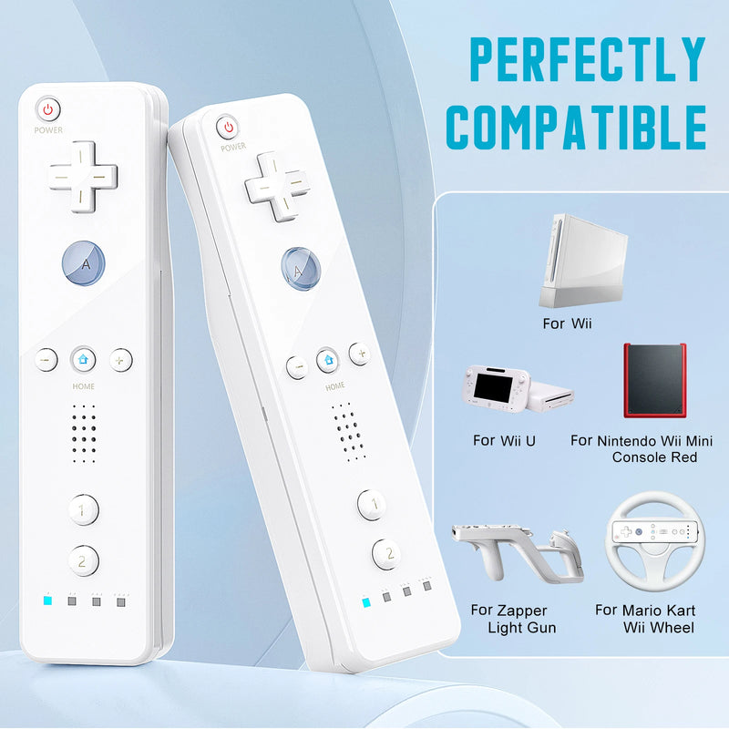Controllers For Nintendo Wii 2 In 1 Left Right Controller Optional Motion Plus Set Game Remote Control Joystick Wireless Gamepad
