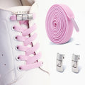 No Tie Shoe Laces Elastic Laces Sneakers Tennis Lock Shoelaces Without Ties Unisex Kids Adult Flat Shoelace Shoe Accessories