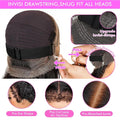 360 Full Lace Wig Invisible Drawstring Deep Wave Frontal Wig Curly Human Hair Wigs Brazilian 13X4 Hd Lace Wig 220 Density 36Inch
