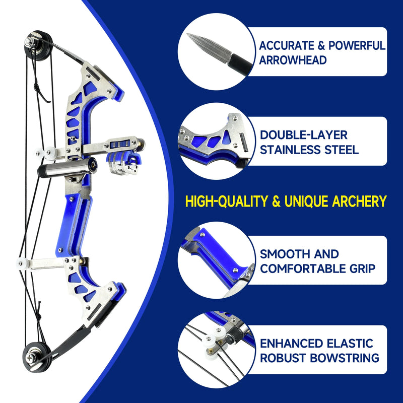 Laser Metal Pulley Bow Aiming Compound and Arrow | SAMAG