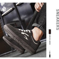Men's Casual Sports Shoes with Low Heel Round Toe Soft Sole Multi-color Design Fashionable Large Size Walking Board Shoes