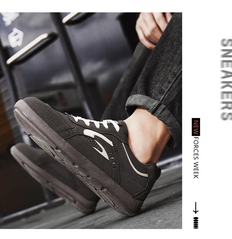 Men's Casual Sports Shoes with Low Heel Round Toe Soft Sole Multi-color Design Fashionable Large Size Walking Board Shoes
