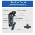Photography C Clamp, Aluminum Table C-clamp with 1/4" and 3/8" Hole for Photo Studio Video DSLR, Camera Desktop Mount Table Desk