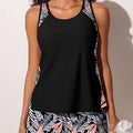 Strappy Tankini Set Two Pieces Women Printed Swimsuit | SAMAG