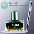 Hero 12 Colors Non-Carbon Ink 40ml Waterproof Quick Dry Fountain Pen Calligraphy Drawing Ink