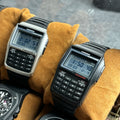 Men's Top Luxury LED Multifunction Calculator Watch Luminous Electronic Numeric Watch Keyboard Style