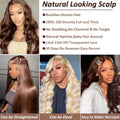 Body Wave Wig 46 Inches #4 Chocolate Brown Remy Hair 13x4 13x6 HD Transparent Lace Frontal Wigs Pre Plucked Human Hair For Women