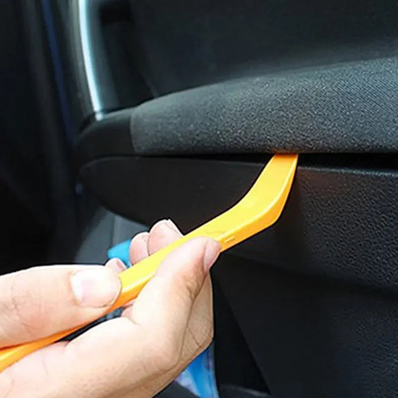 4pcs Professional Car Door Clip & Trim Panel Removal Tool Kit, Universal Disassembly Set for DVD Stereo Refit Dashboard Repair