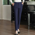 Summer Thin Draped Slim Work Trousers for Women Straight - View 2 | SAMAG
