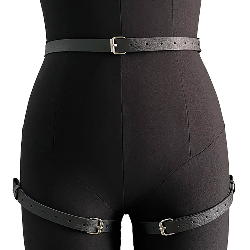 Leg Harness Bandage Sexy Thigh Garter Women Hip Harness Belt Gothic Sword Belt BDSM Fetish Clothing Adult Erotic Garter Harness