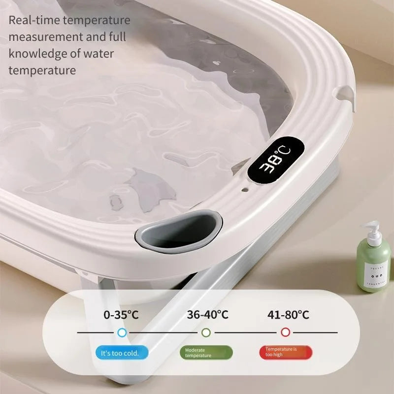 Temperature Sensitive Baby Shower Basin Foldable Portable - View 3 | SAMAG