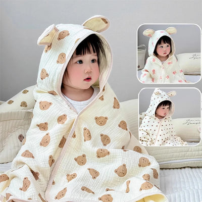 Baby Bath Towel 4 Layers of Gauze Cotton Infant Four | SAMAG