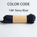 Classic Round Shoelaces Durable Polyester Solid Sneaker Boot Laces Anti-loose Replacement Sports Shoes Laces 1 Pair