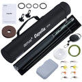 Goture Tenkara Fishing Kit Ultra Light Carbon Fly Fishing Rod 3.6m Mainline Tippet Flies Set Hook Keeper and Accessories Combo