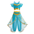 Girls Elsa Anna Dress Children Princess Carnival Dress Kids Jasmine Rapunzel Pageant Flower Disguise Birthday Cosplay Costume