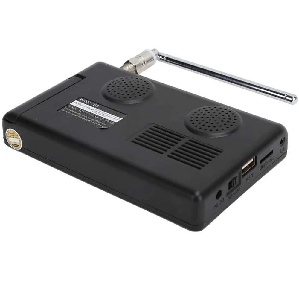 LEADSTAR Rechargeable D5 5 Inch 800*480 Portable Mini TV With DVB-T2 ATSC ISDBT FM ATV USB Battery Pocket TV Watch Any Where